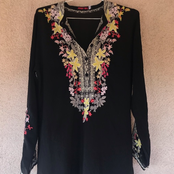 Johnny Was Tops - Johnny Was Liliana Embroidered Tunic